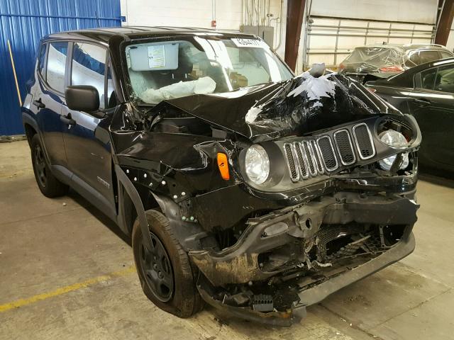 ZACCJBATXFPC23356 - 2015 JEEP RENEGADE S BLACK photo 1