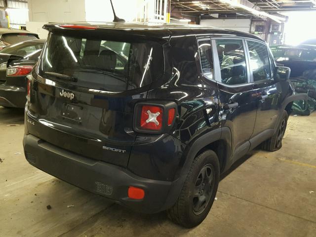 ZACCJBATXFPC23356 - 2015 JEEP RENEGADE S BLACK photo 4