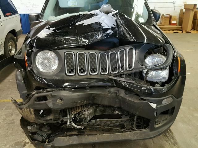 ZACCJBATXFPC23356 - 2015 JEEP RENEGADE S BLACK photo 9