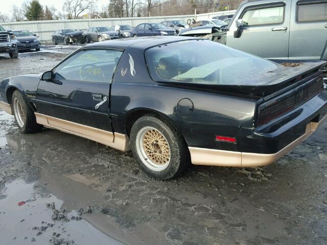 1G2FW21F8HN222876 - 1987 PONTIAC FIREBIRD T BLACK photo 3