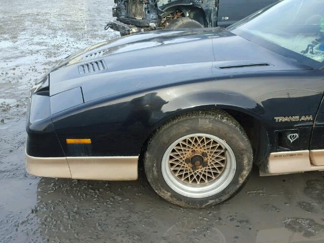 1G2FW21F8HN222876 - 1987 PONTIAC FIREBIRD T BLACK photo 9