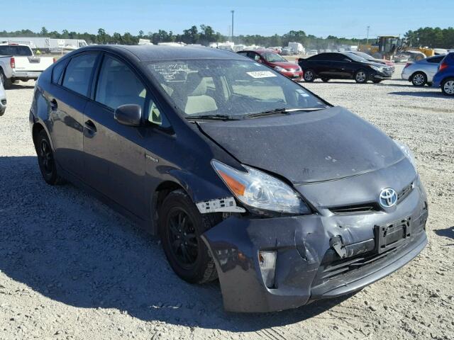 JTDKN3DU1C1606320 - 2012 TOYOTA PRIUS GRAY photo 1