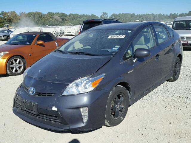 JTDKN3DU1C1606320 - 2012 TOYOTA PRIUS GRAY photo 2