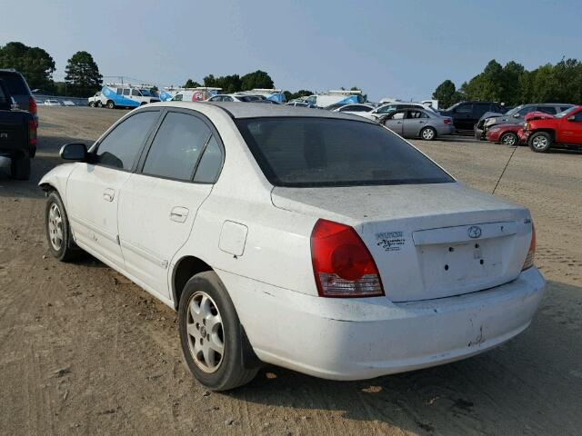 KMHDN46D04U843954 - 2004 HYUNDAI ELANTRA WHITE photo 3