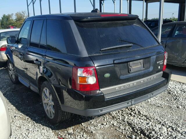 SALSF25477A992472 - 2007 LAND ROVER RANGE ROVE BLACK photo 3