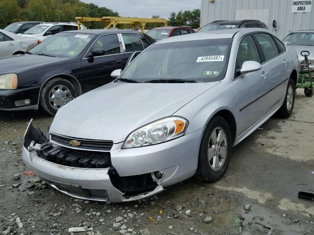 2G1WB5EN5A1139335 - 2010 CHEVROLET IMPALA LT SILVER photo 2