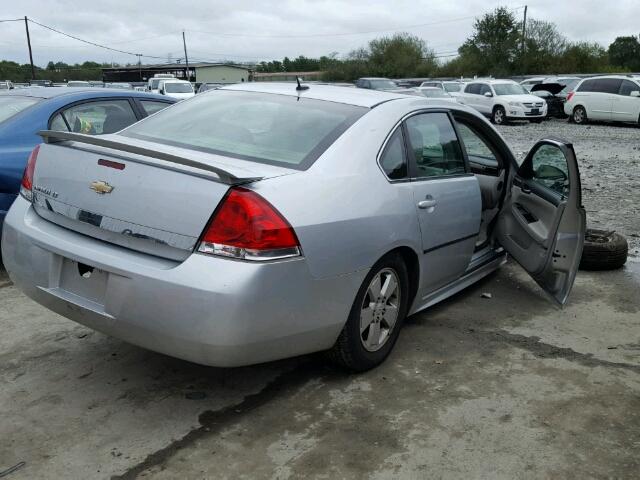 2G1WB5EN5A1139335 - 2010 CHEVROLET IMPALA LT SILVER photo 4