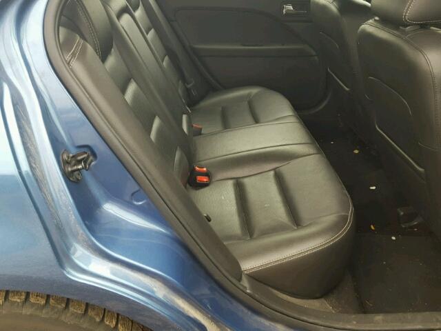 3FAHP081X9R212077 - 2009 FORD FUSION SEL BLUE photo 6