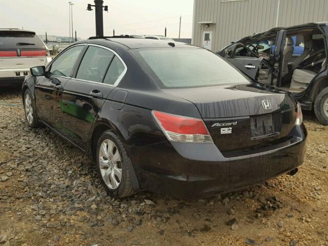 1HGCP25898A802198 - 2008 HONDA ACCORD EXL BLACK photo 3