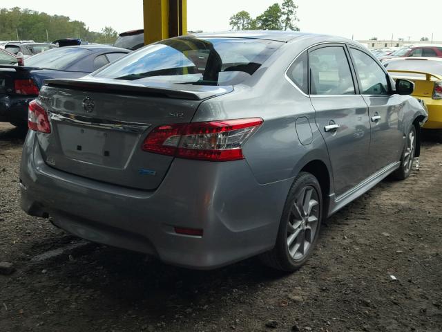 3N1AB7AP2EY278353 - 2014 NISSAN SENTRA S SILVER photo 4