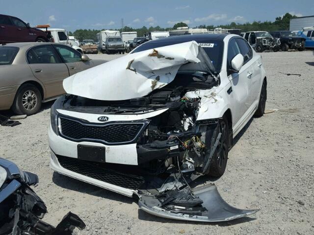 5XXGN4A79EG305473 - 2014 KIA OPTIMA EX WHITE photo 2