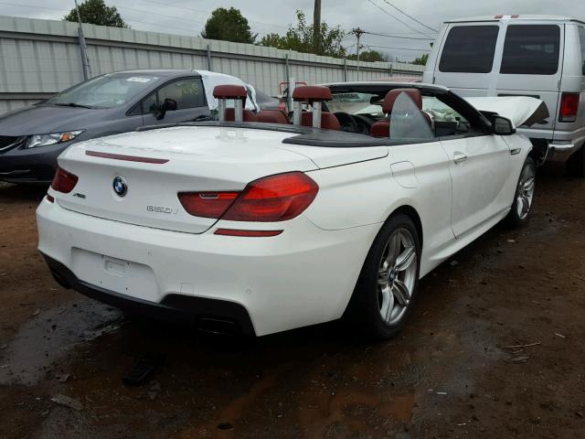 WBAYP1C55DD216000 - 2013 BMW 650 WHITE photo 4