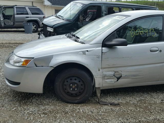 1G8AJ55F77Z125296 - 2007 SATURN ION LEVEL SILVER photo 9
