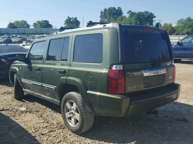 1J8HG58P97C629657 - 2007 JEEP COMMANDER 绿色 照片 3