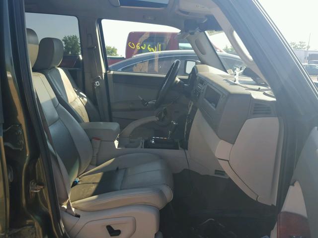 1J8HG58P97C629657 - 2007 JEEP COMMANDER 绿色 照片 5