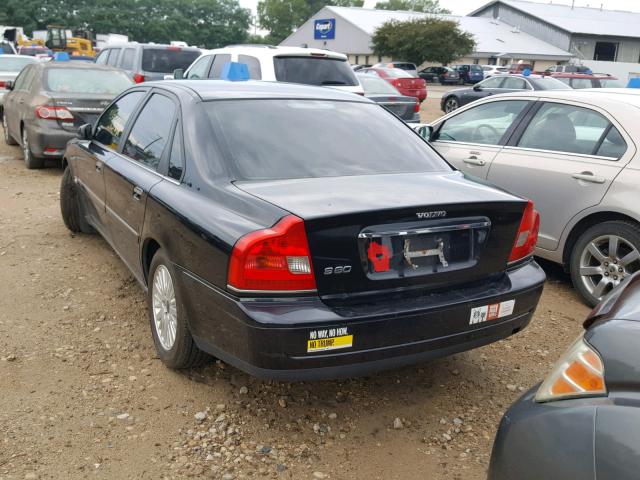 YV1TS92D841338588 - 2004 VOLVO S80 BLACK photo 3