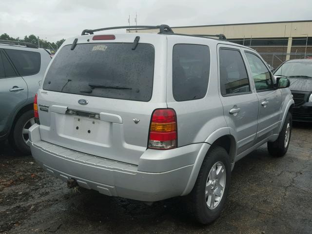 1FMYU94146KB08662 - 2006 FORD ESCAPE LIM SILVER photo 4