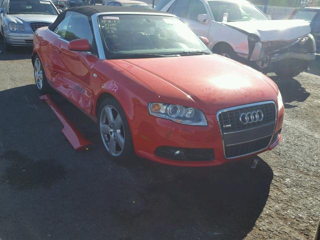 WAUBF48H78K001183 - 2008 AUDI A4 S-LINE RED photo 1