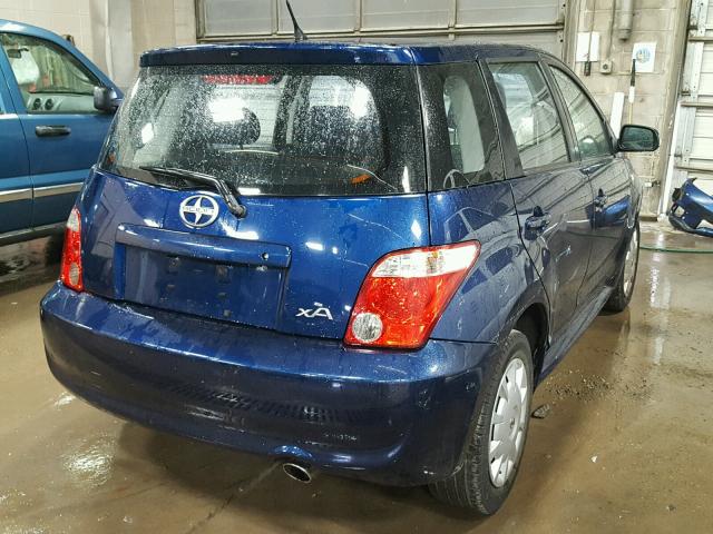 JTKKT624860163242 - 2006 TOYOTA SCION XA BLUE photo 4