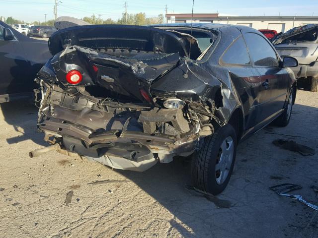 1G1AK15F577296337 - 2007 CHEVROLET COBALT BLACK photo 4