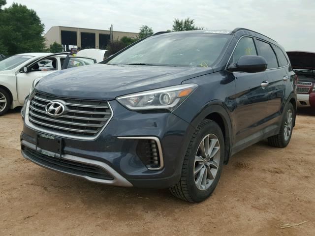 KM8SMDHF1HU203749 - 2017 HYUNDAI SANTA FE S BLUE photo 2