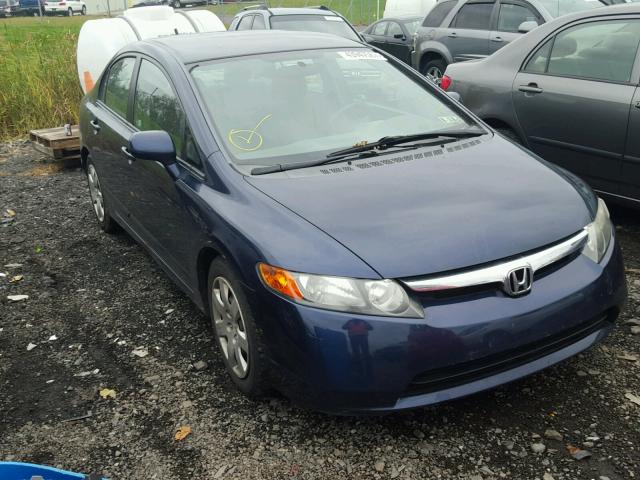 1HGFA16598L095170 - 2008 HONDA CIVIC LX BLUE photo 1