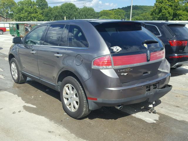 2LMDU68CX9BJ04420 - 2009 LINCOLN MKX GRAY photo 3