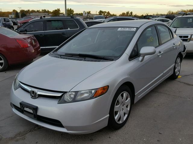 1HGFA16536L106645 - 2006 HONDA CIVIC SILVER photo 2