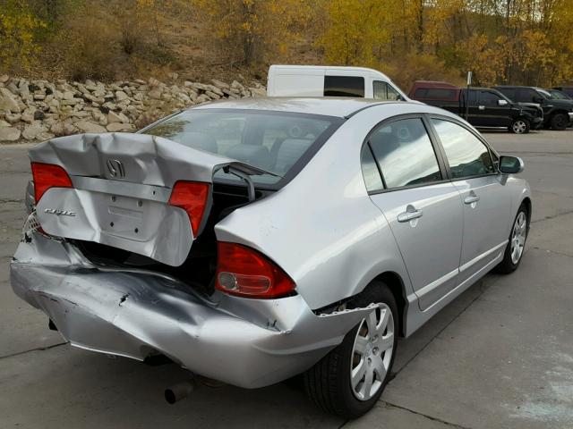 1HGFA16536L106645 - 2006 HONDA CIVIC SILVER photo 4