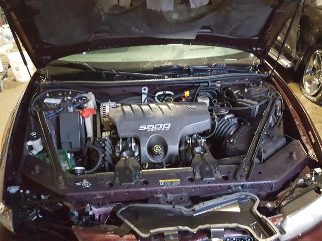 1G2WP52KX2F160733 - 2002 PONTIAC GRAND PRIX Темно-червоний фото 7