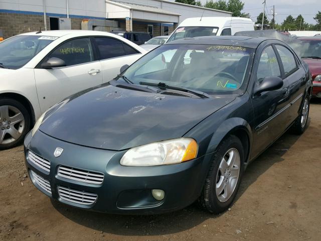 1B3AJ56U51N587357 - 2001 DODGE STRATUS ES GREEN photo 2