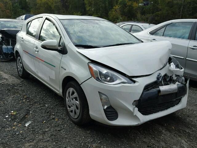 JTDKDTB33G1136164 - 2016 TOYOTA PRIUS C WHITE photo 1