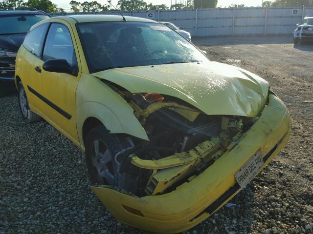 3FAFP31ZX4R128780 - 2004 FORD FOCUS ZX3 YELLOW photo 1