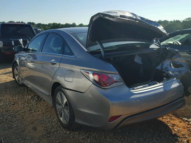 KMHEC4A43DA050439 - 2013 HYUNDAI SONATA HYB SILVER photo 3