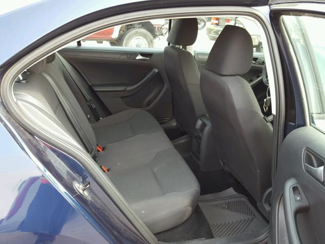 3VW2K7AJXEM313982 - 2014 VOLKSWAGEN JETTA BASE Կապույտ լուսանկար 6