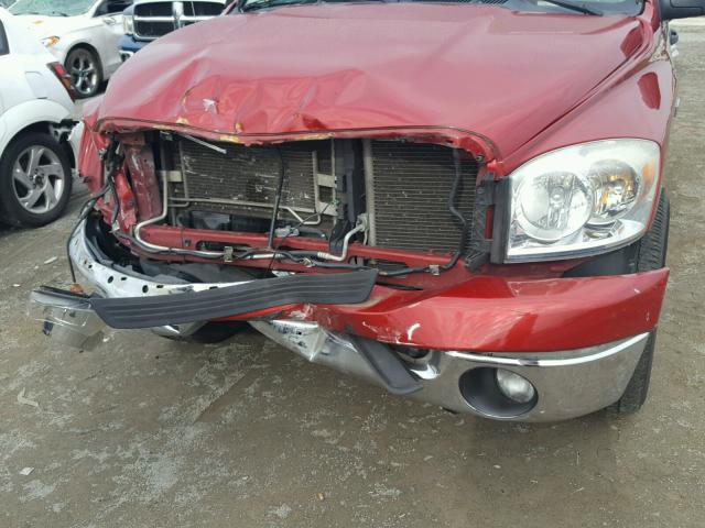 1D7HU18208J188517 - 2008 DODGE RAM 1500 RED photo 9