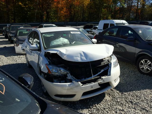 3N1AB7AP0DL653569 - 2013 NISSAN SENTRA WHITE photo 1