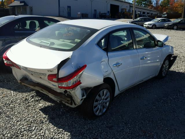 3N1AB7AP0DL653569 - 2013 NISSAN SENTRA WHITE photo 4