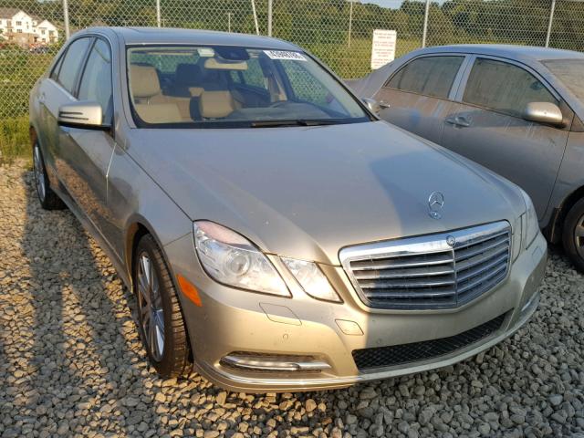 WDDHF8JB2DA666976 - 2013 MERCEDES-BENZ E 350 4MAT BEIGE photo 1