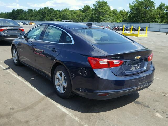 1G1ZC5ST9HF268520 - 2017 CHEVROLET MALIBU LS Mavi foto 3