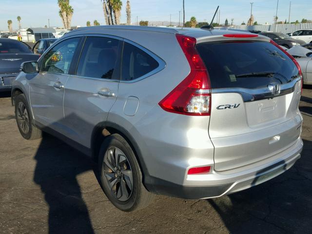 5J6RM4H90FL065258 - 2015 HONDA CR-V TOURI SILVER photo 3