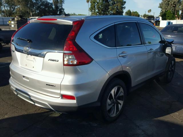 5J6RM4H90FL065258 - 2015 HONDA CR-V TOURI SILVER photo 4