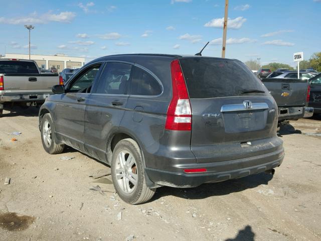 3CZRE4H58BG704827 - 2011 HONDA CR-V EX ნაცრისფერი ფოტო 3