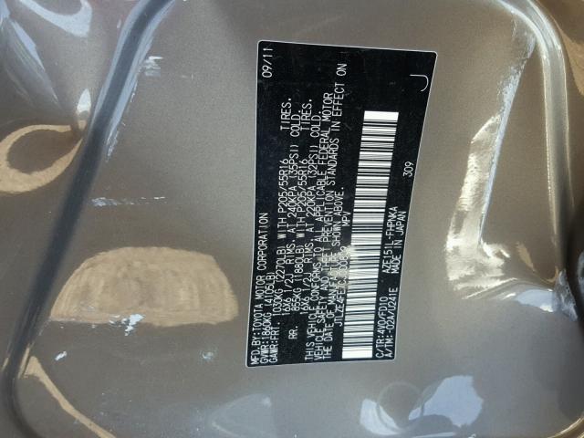 JTLZE4FE7CJ000809 - 2012 TOYOTA SCION XB Қоңыр фото 10