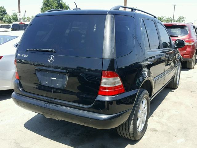 4JGAB72E01A225753 - 2001 MERCEDES-BENZ ML430 BLACK photo 4