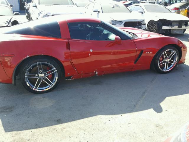 1G1YY26E185134324 - 2008 CHEVROLET CORVETTE Z RED photo 9