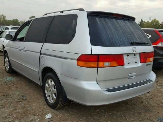 5FNRL18623B004053 - 2003 HONDA ODYSSEY EX SILVER photo 3