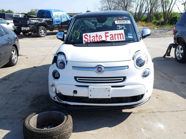 ZFBCFACH0EZ005093 - 2014 FIAT 500L LOUNG WHITE photo 9