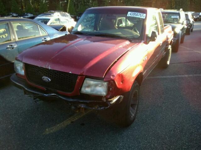 1FTZR15U91PA45347 - 2001 FORD RANGER RED photo 2