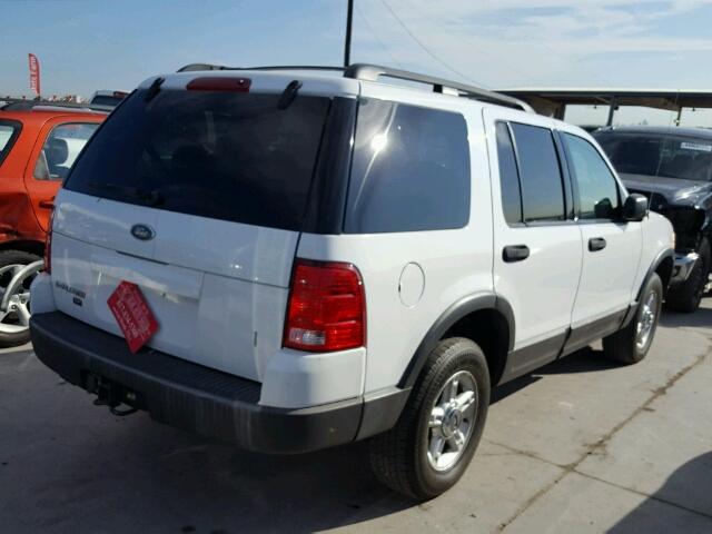 1FMZU73K53ZA98178 - 2003 FORD EXPLORER WHITE photo 4